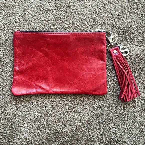 NWOT Jesse & Co Initial Leather Pouch with Tassel in “S” - Picture 2 of 3